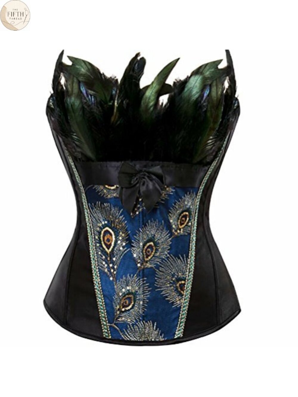 Women's Corset Top Bustier Lingerie Zip Front Flower Burlesque Vintage